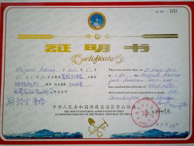 Сертификат CTMA