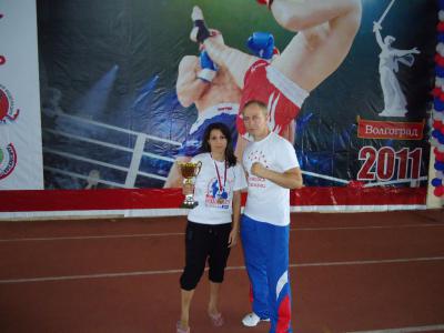 Фатима Жагупова и тренер Ауес Бадов