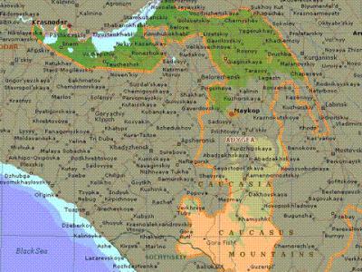 Republic of Adigheya Map